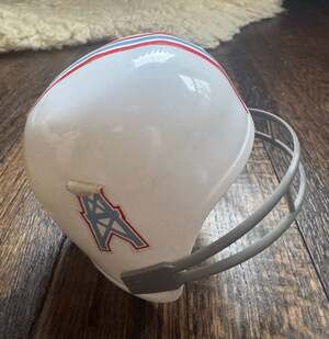 VINTAGE ‘70s ‘80s Houston Oilers Laich NFL Plastic Mini Helmet Ice Cream Bowl